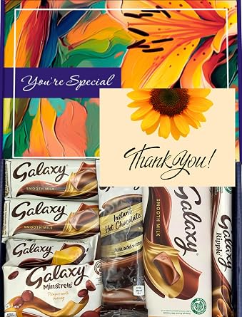 Benerry Chocolate Gift Box Hamper - 7 Treats Thank You Gift - Smooth Sweet Box of Chocolates