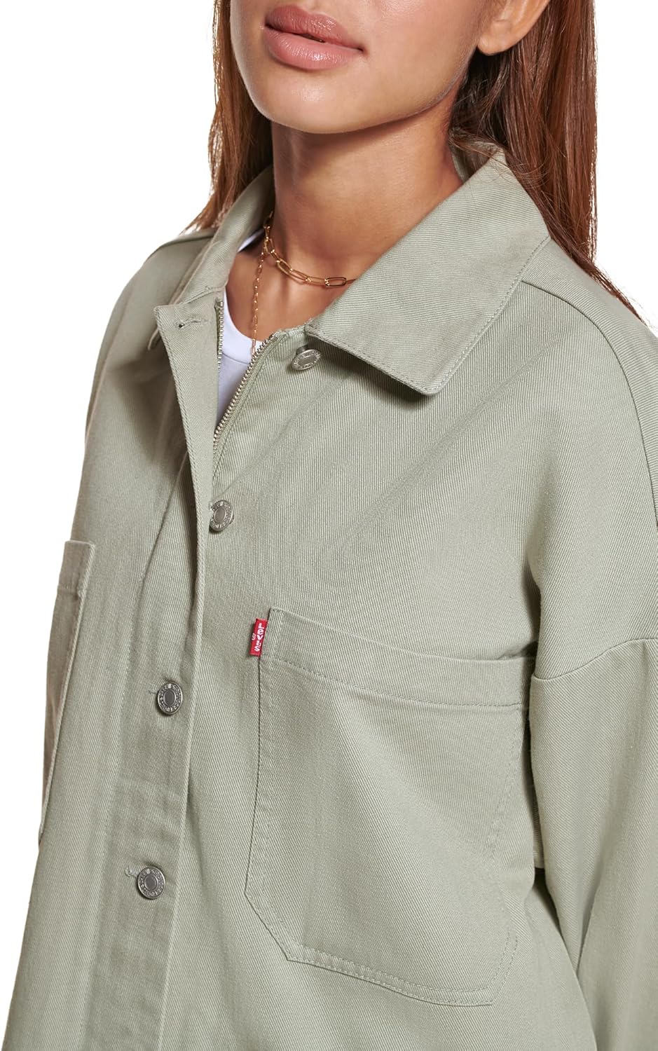 Levi's womens Cotton Corduroy Shirt Shacket (Standard & Plus Sizes) - Image 5