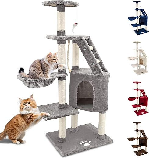 TIRAGRAFFI PER GATTO 120 CM GIOCO PARCO GIOCHI CUCCIA GATTI GRAFFIATOIO SISAL...