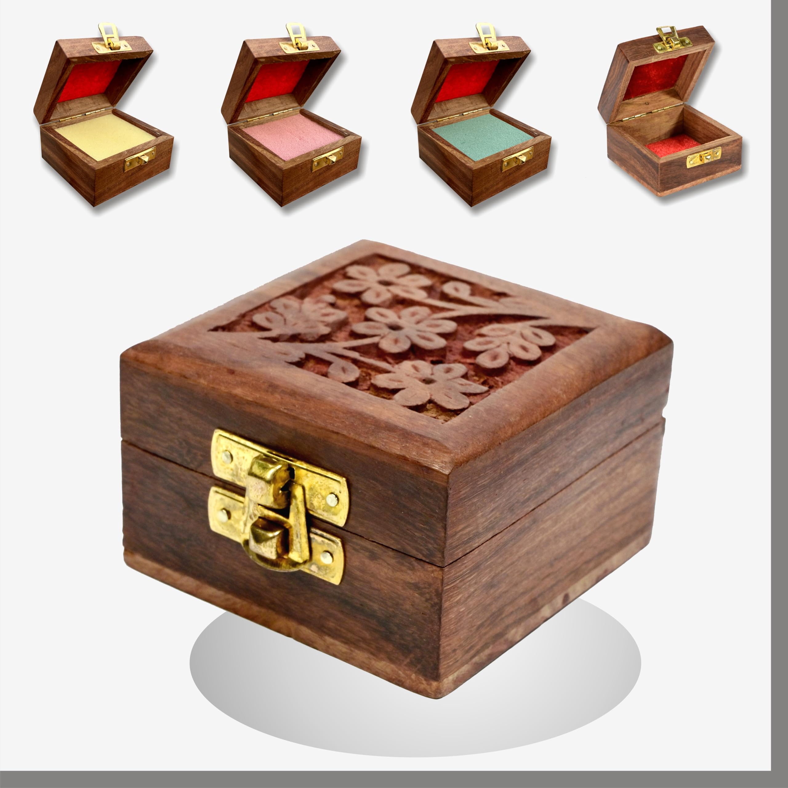 MPIRE Handicraft Wooden Mini Storage Box Small-image-9
