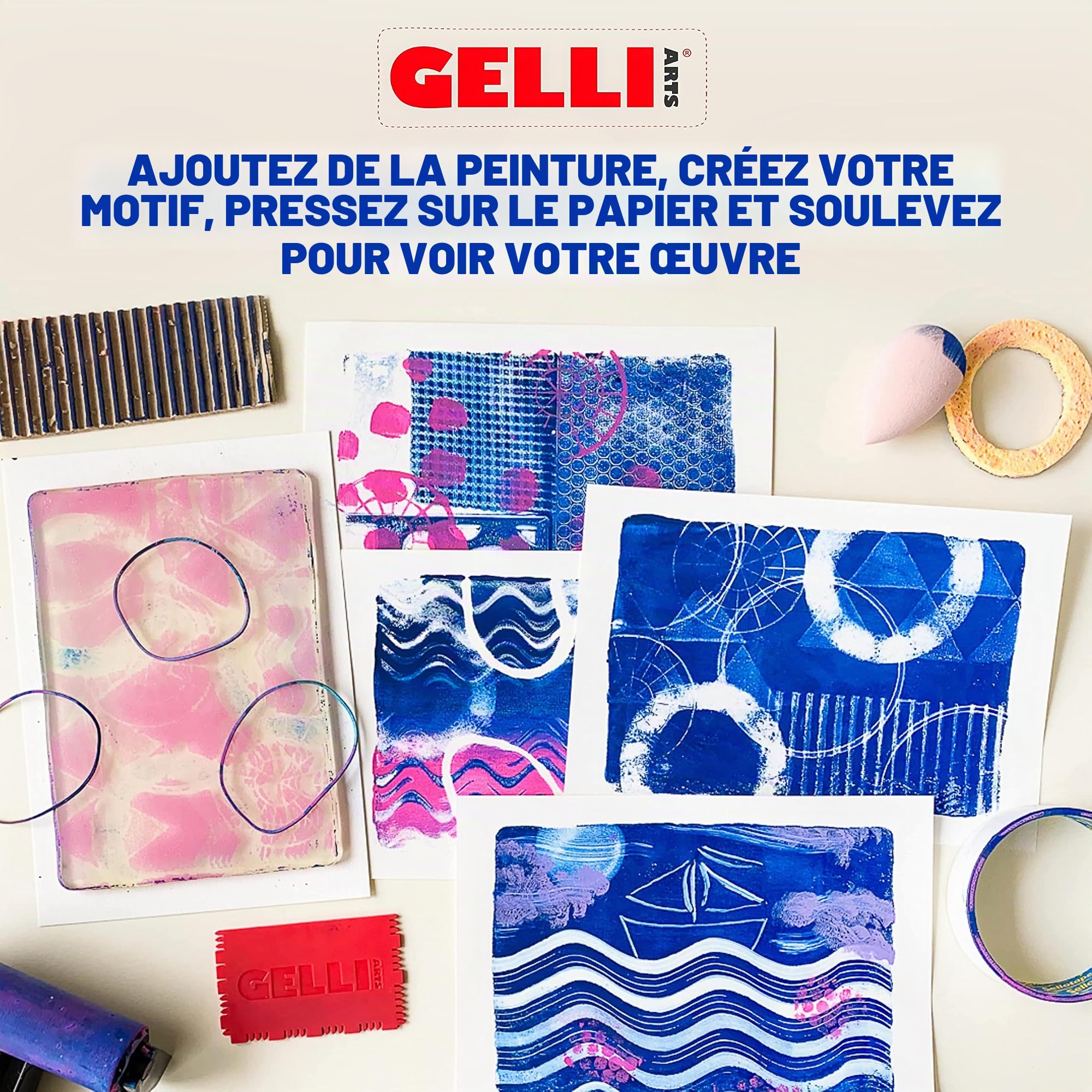 Gelli Arts Gl013964721027 Plaque d'impression gel 22,9 x 30,5 cm