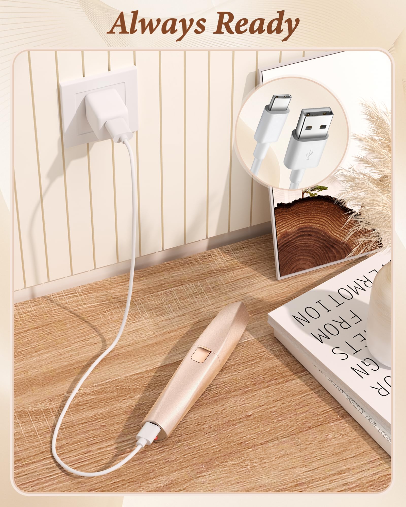 Painless Eyebrow Trimmer for Women - Facial Hair Remover -5