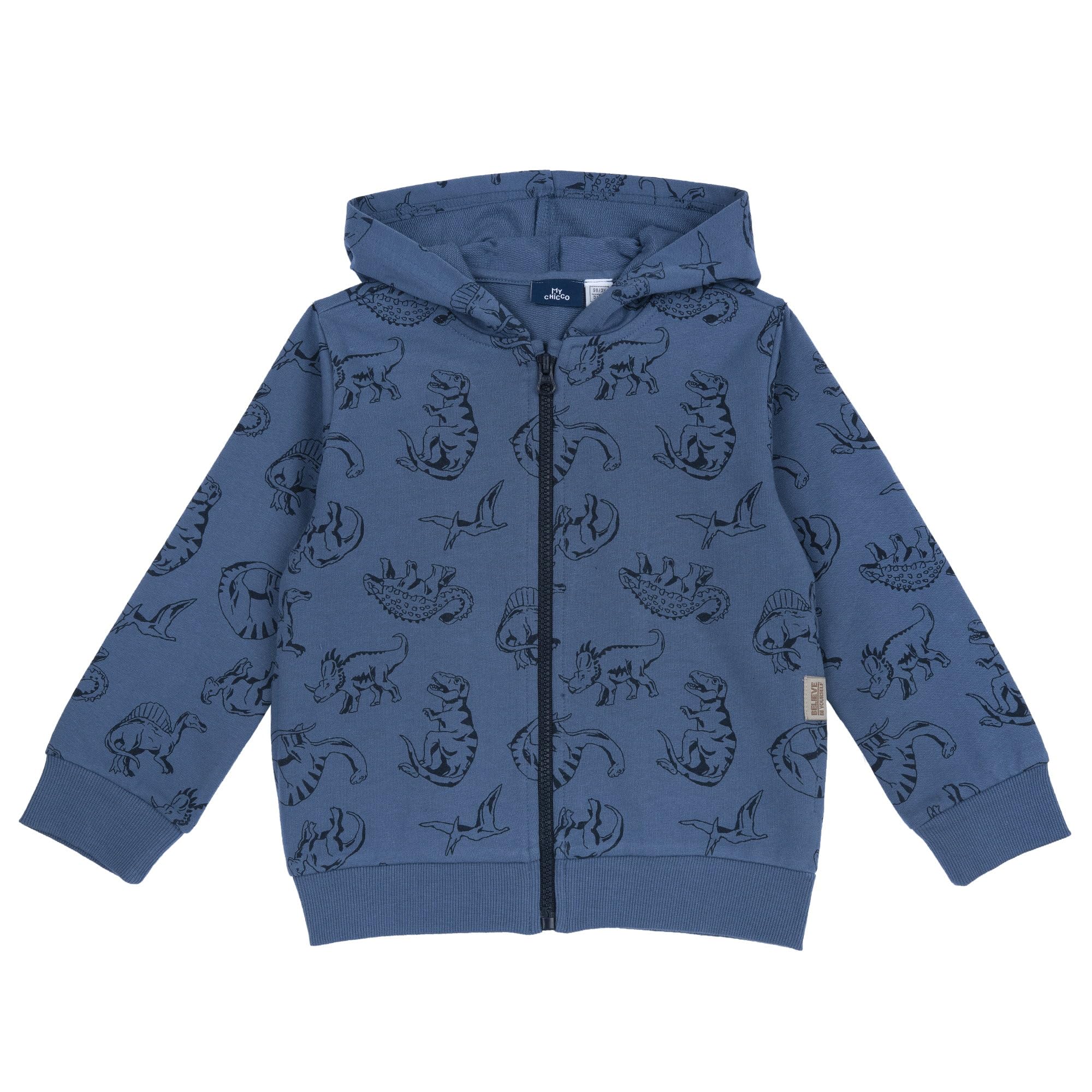 Chicco, Felpa Bambino, in Morbido Tessuto Non Felpato, con Pratica Chiusura a Zip, Abbigliamento Bambino, Designed in Italy