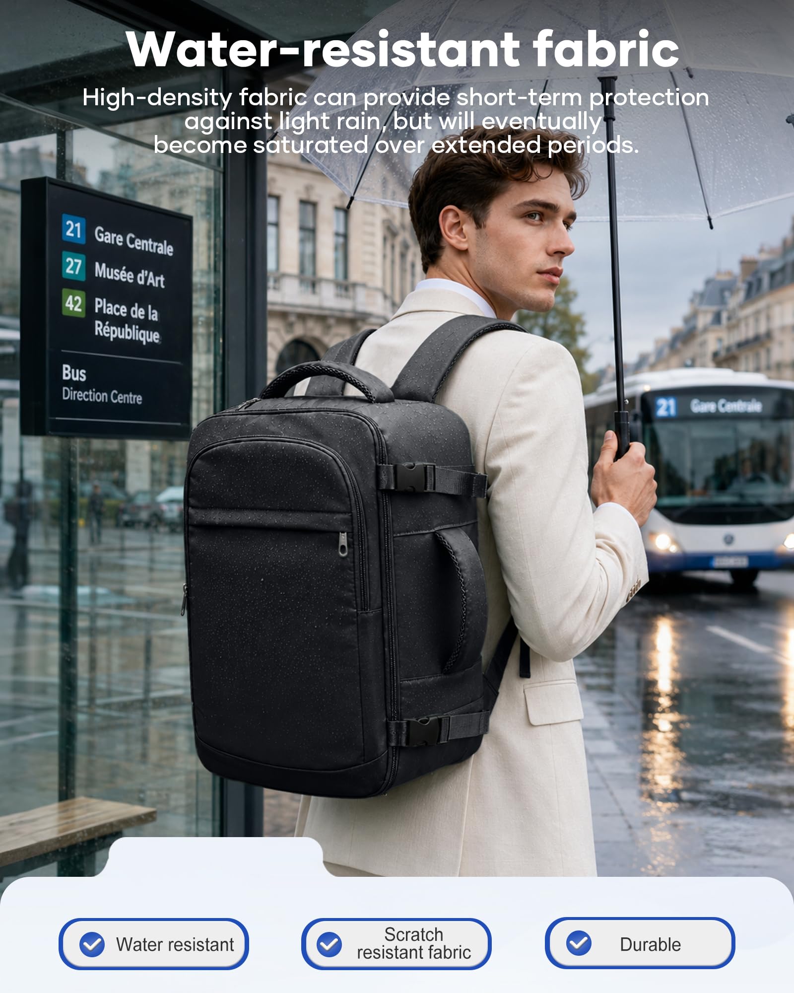 Vakuum Reisen Rucksack Handgepäck Flugzeug Tasche Airbag mit Vakuumsystem | Ryanair 40x30x20 Rucksack Damen Vacuum Reiserucksack mit Pumpe Laptop Wasserdicht Tagesrucksack Herren Koffer