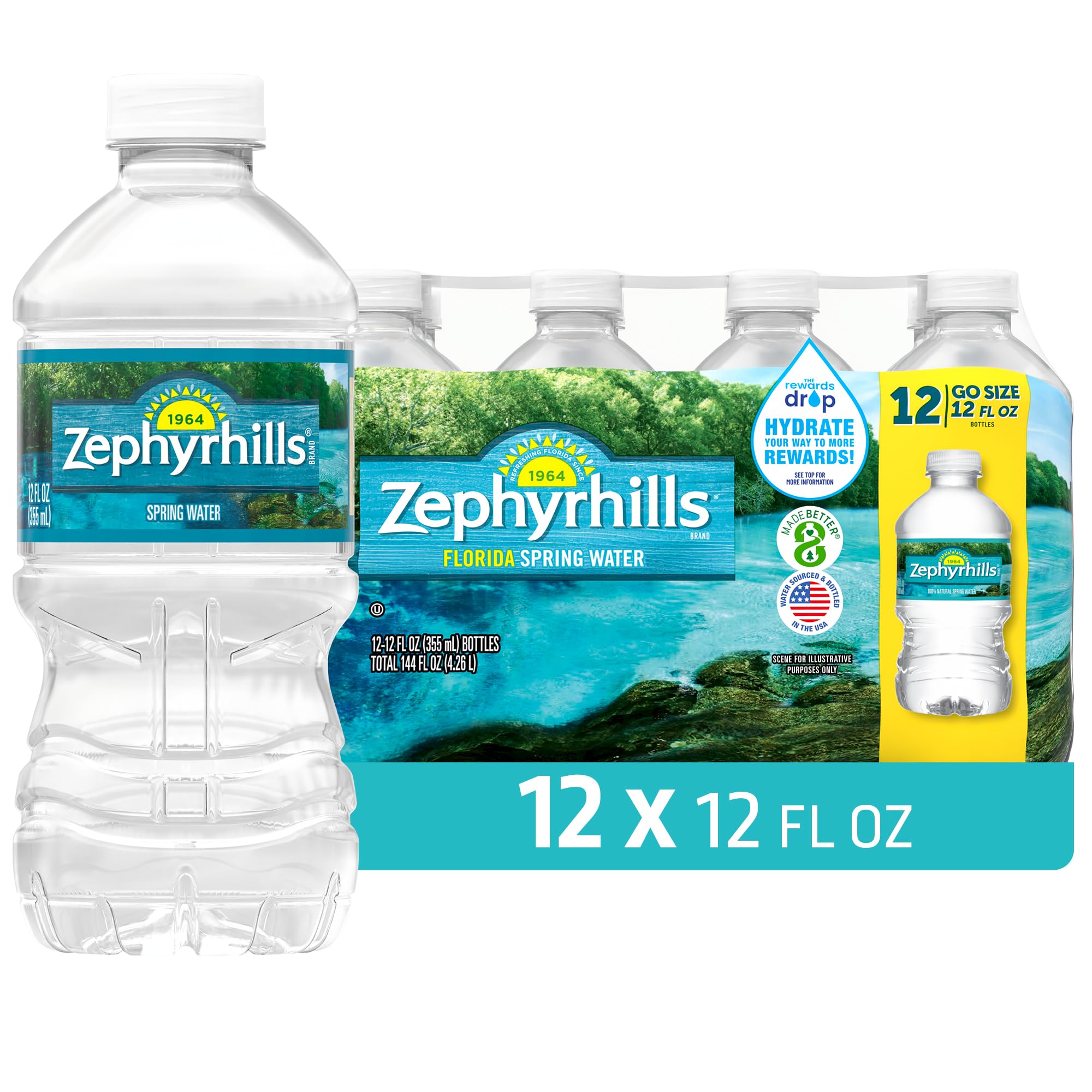 Amazon.com: Zephyrhills Florida Spring Bottled Water, 12 Pack