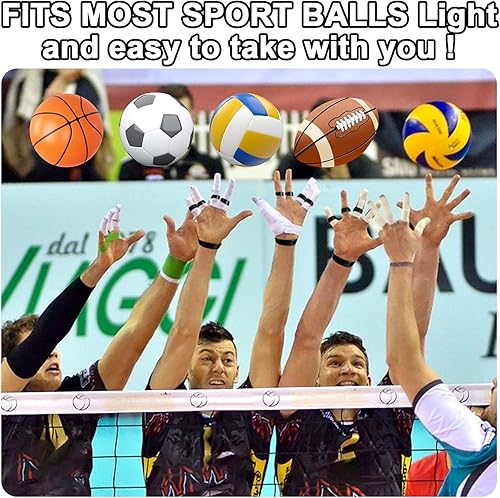 Miniatura 6 de Wettarn Juego de 8 equipos de entrenamiento de voleibol para entrenamiento de voleibol, kit de regalo para practicar servir, incluye cinturón de