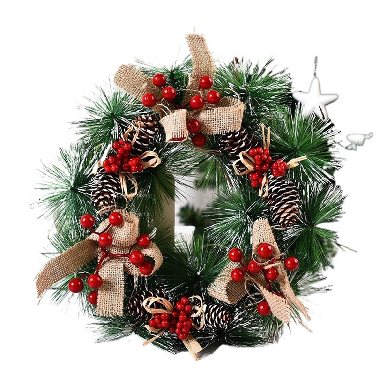 Wreaths Wreath Decoration Garland Front Door Window Pendant Ornament Party Supplies(Style 8)
