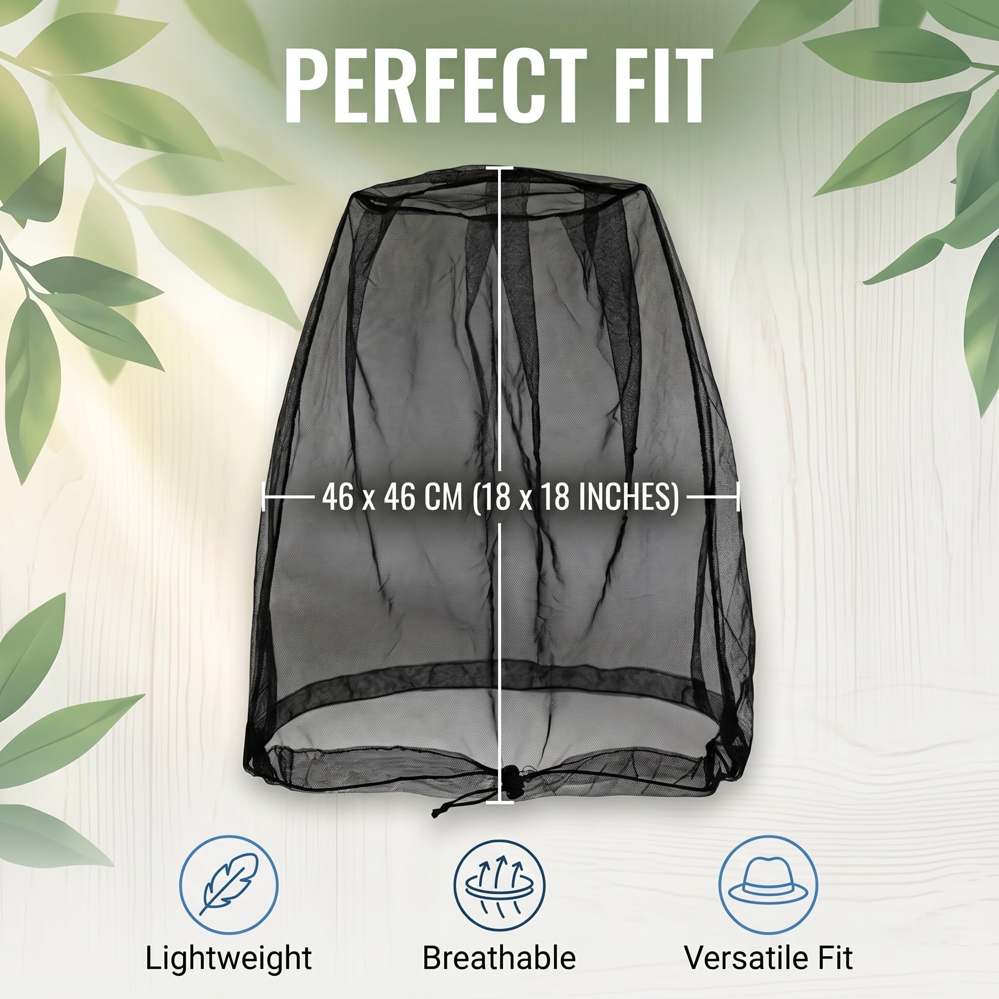 2 Pezzi Cappello con Rete Antizanzare, Rete per Zanzariera Viso 46x46cm per Esterno, Protezione Insetti per Pesca, Trekking e Apicoltura, Nero e Rosa