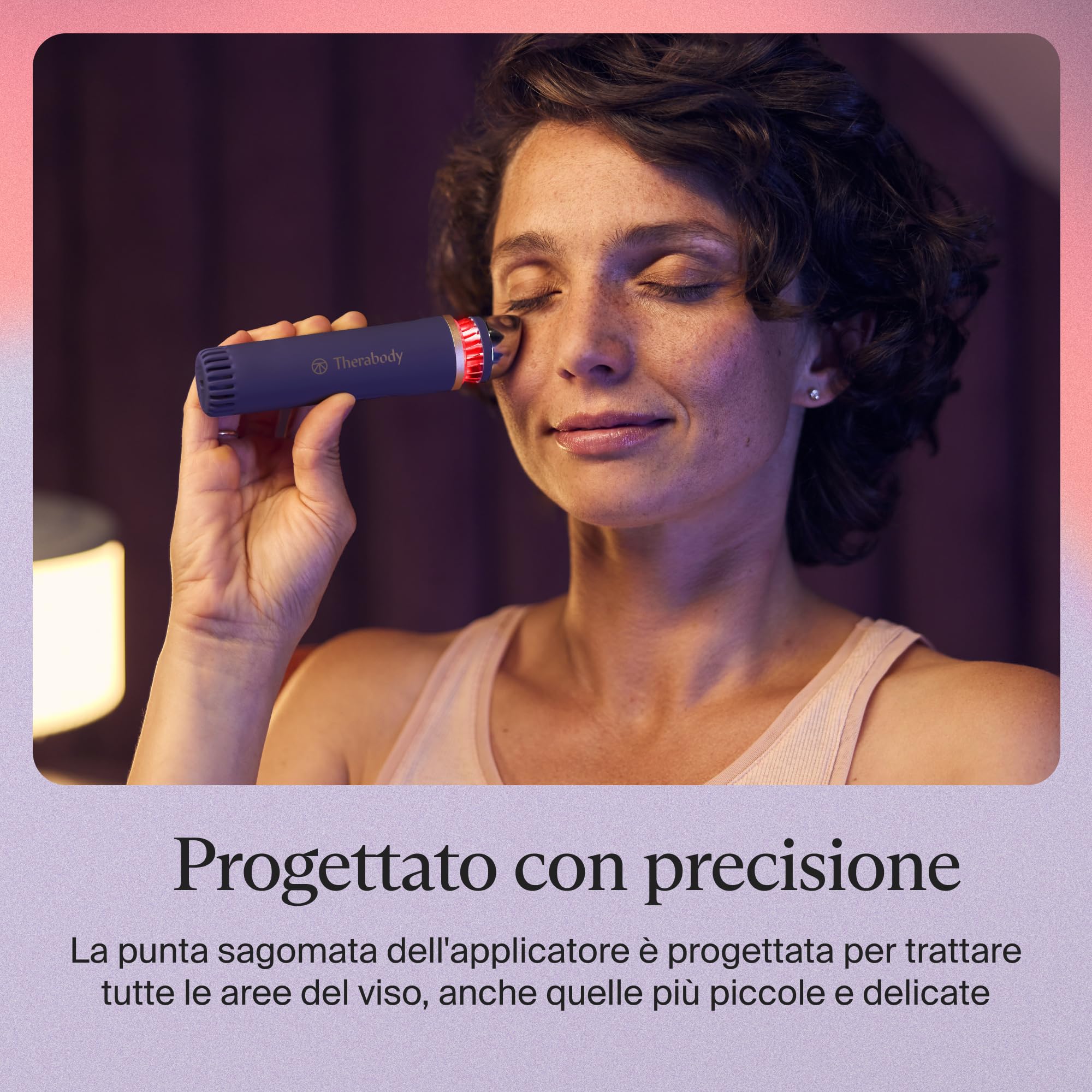 TheraFace Depuffing Wand di Therabody – Trattamenti viso a freddo e a caldo per ridurre il gonfiore e illuminare -Viola