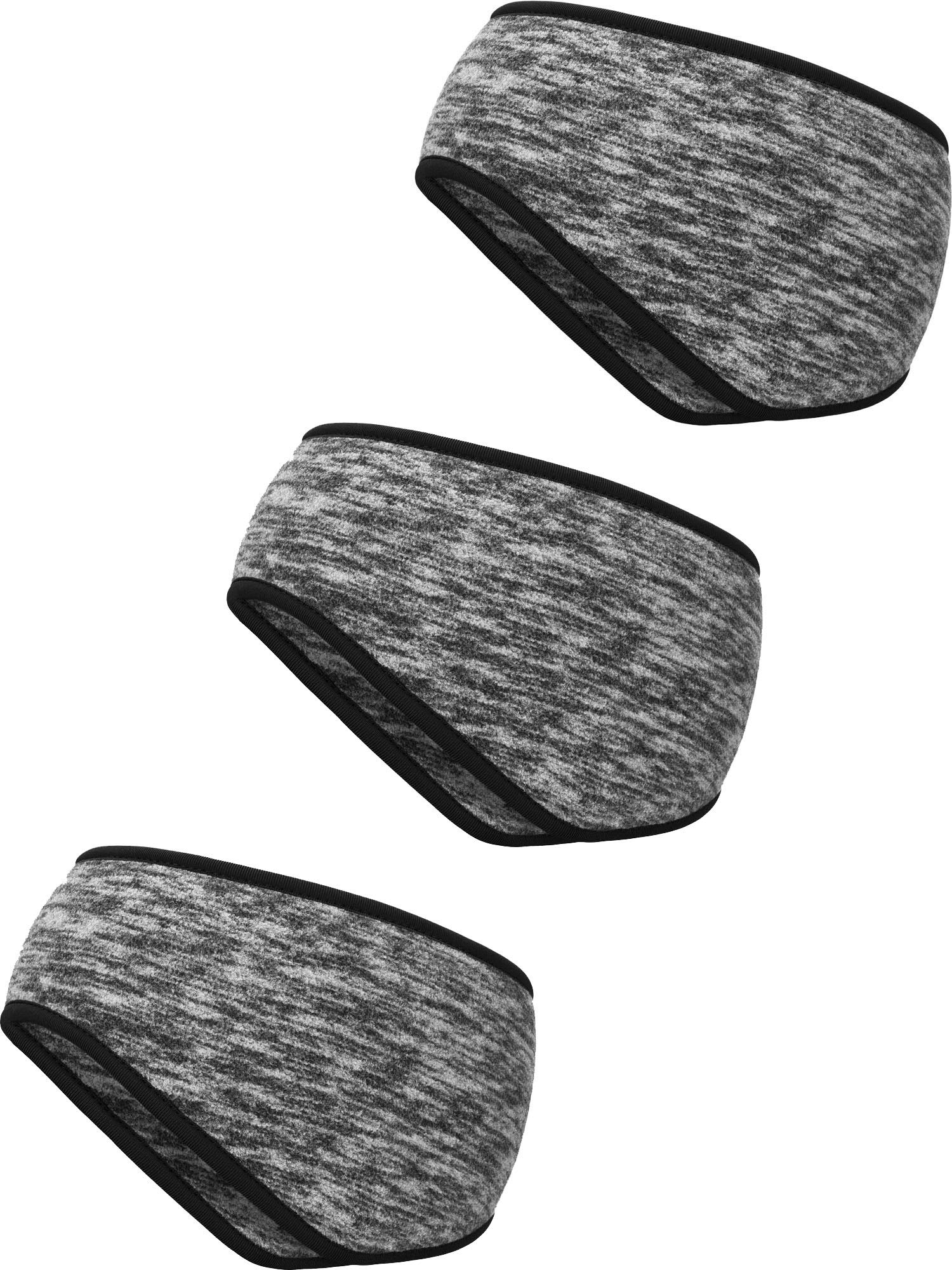 Blulu3 Pieces Ear Warmer Headband Full Cover Ear Muffs Headband for Outdoor Use Sports Fitness (Grey)
