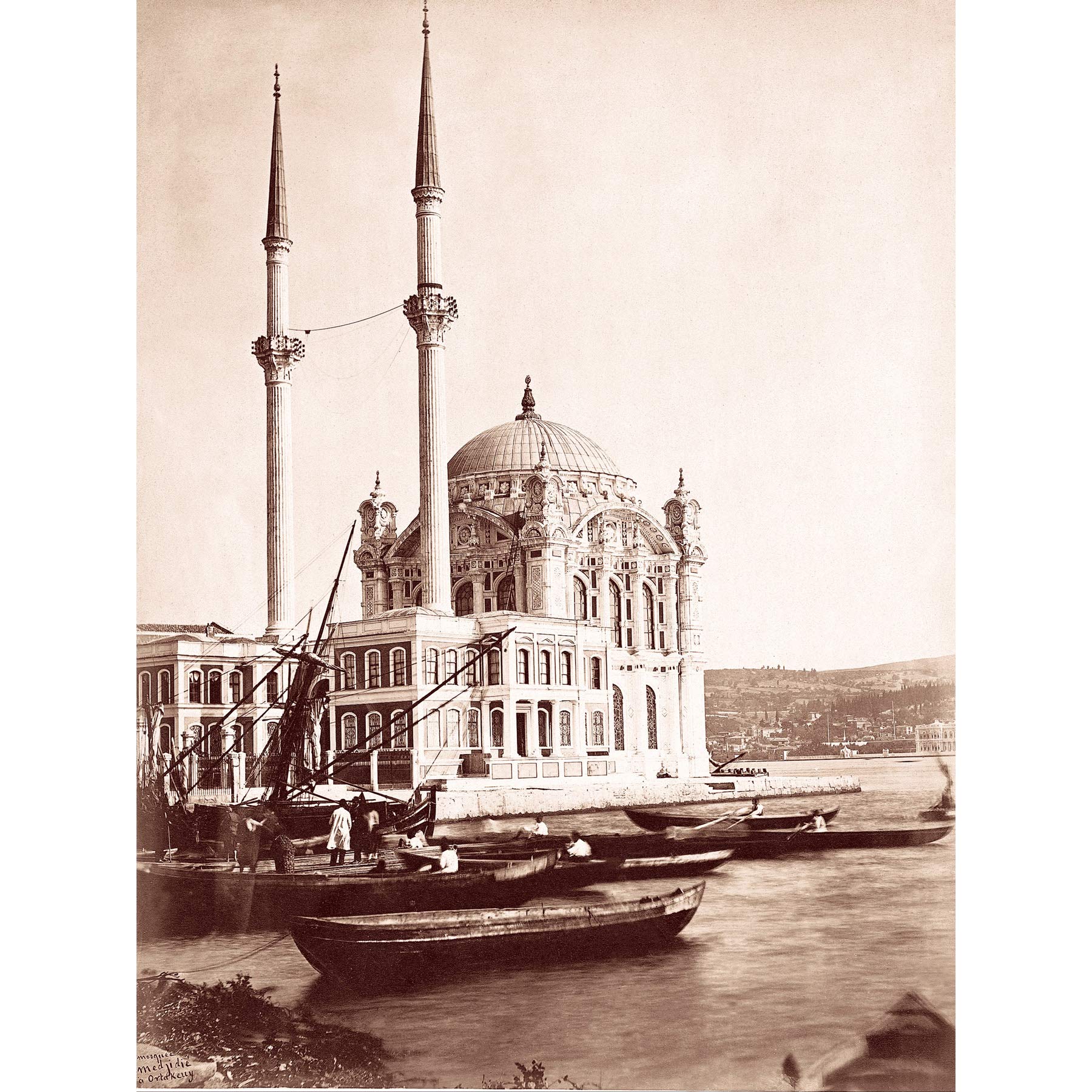 Ortakay Mosque Istanbul Turkey Baroque Large Art Print Poster Wall Decor Premium Mural