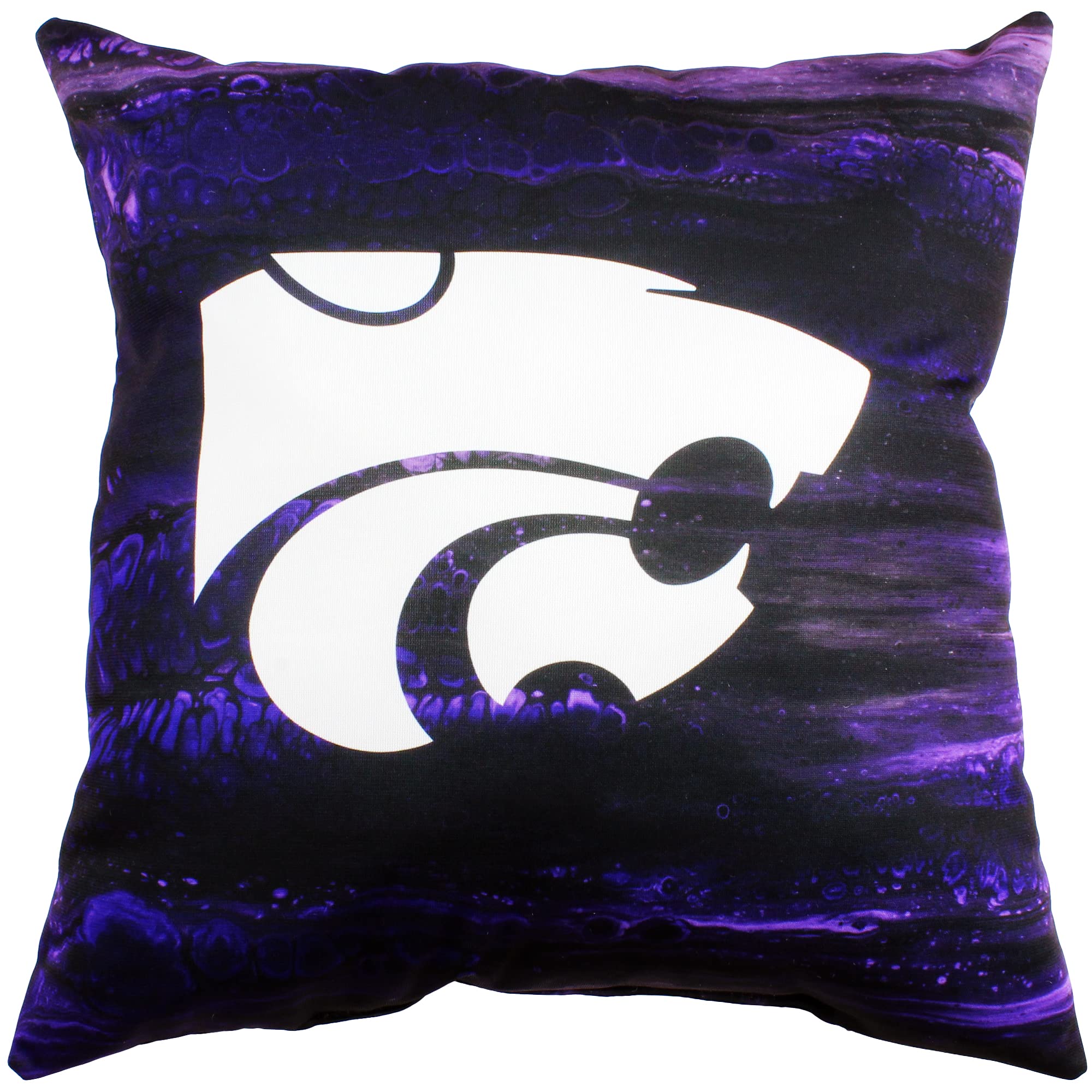 College Covers Kansas State Wildcats 2 Sided Color Swept Decorative Pillow, 16", Made in The USA