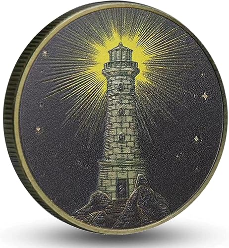 Faro sobriedad chip inspirador luz y resistencia emblema AA medallón novedad desafío moneda bolsillo abrazo token