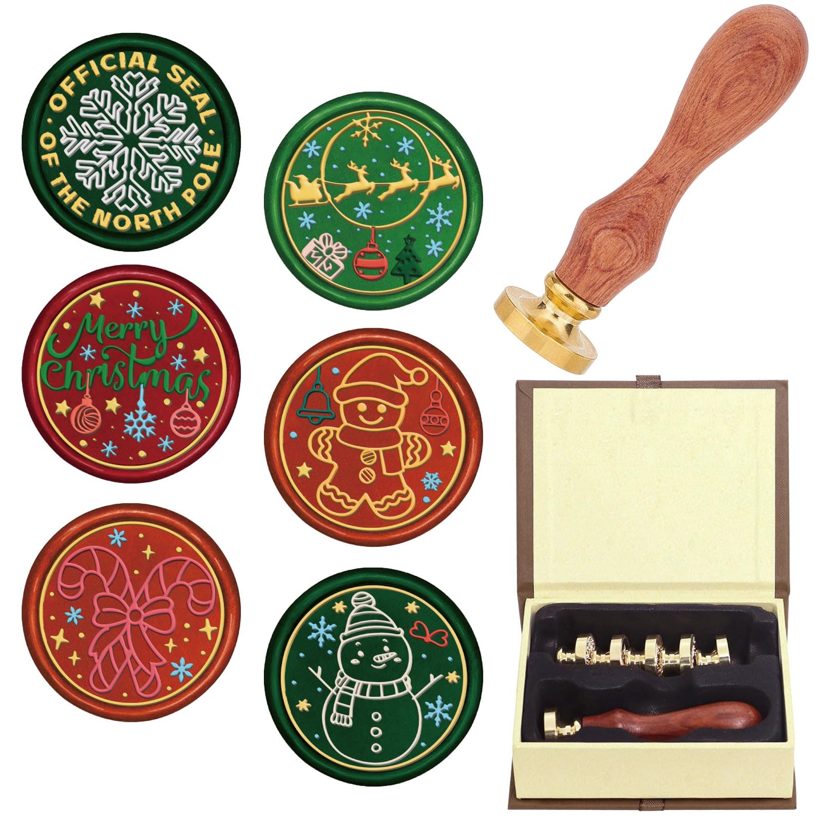 Coffret cachet de cire Merry Christmas CRASPIRE idéal pour cadeau de Noël