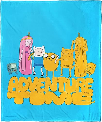 Northwest Adventure Time - Manta de seda táctil, 50 x 60 pulgadas, Jake Silliness