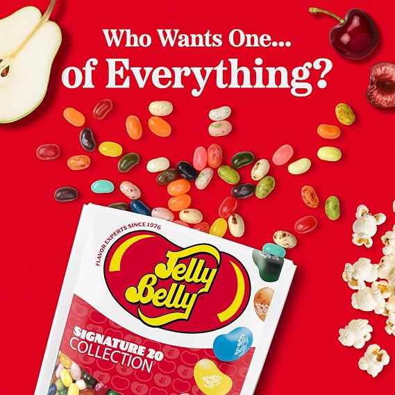 Jelly Belly Signature 20 Collection Jelly Beans, 1 Pouch, Premium Jelly Beans for the Flavor Aficionado, Assortment May Vary, 8 oz