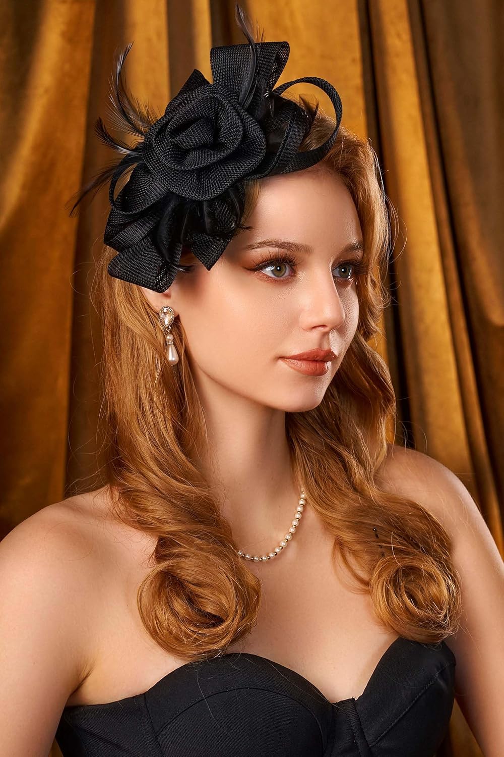 BABEYOND Fascinator Hats for Women Tea Party Hat Kentucky Flower Fascinators Headband Derby Hats Wedding Carnival - Image 4