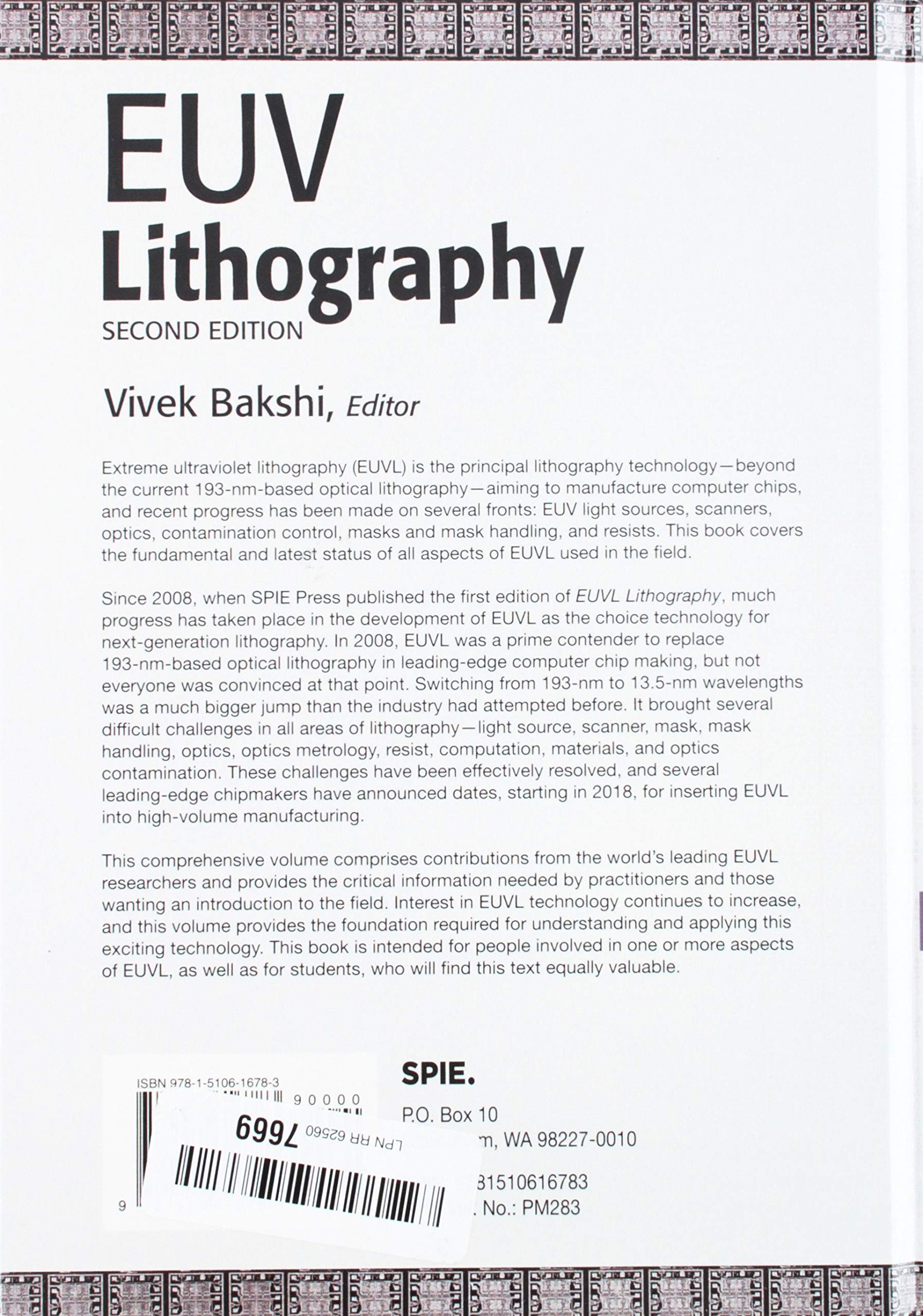 Euv Lithography (Press Monographs)