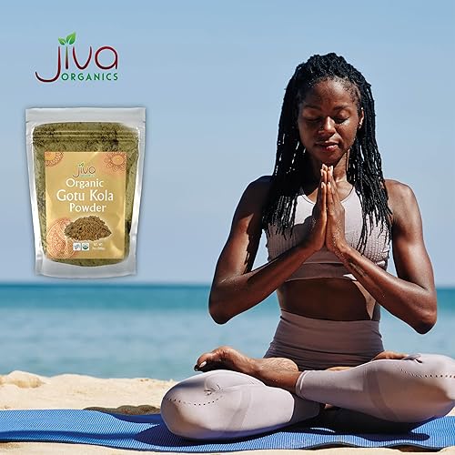 Miniatura 6 de Jiva Organics Gotu Kola Powder (Centella Asiatica) 7 onzas (7.05 oz) - Crudo, vegano, sin OMG