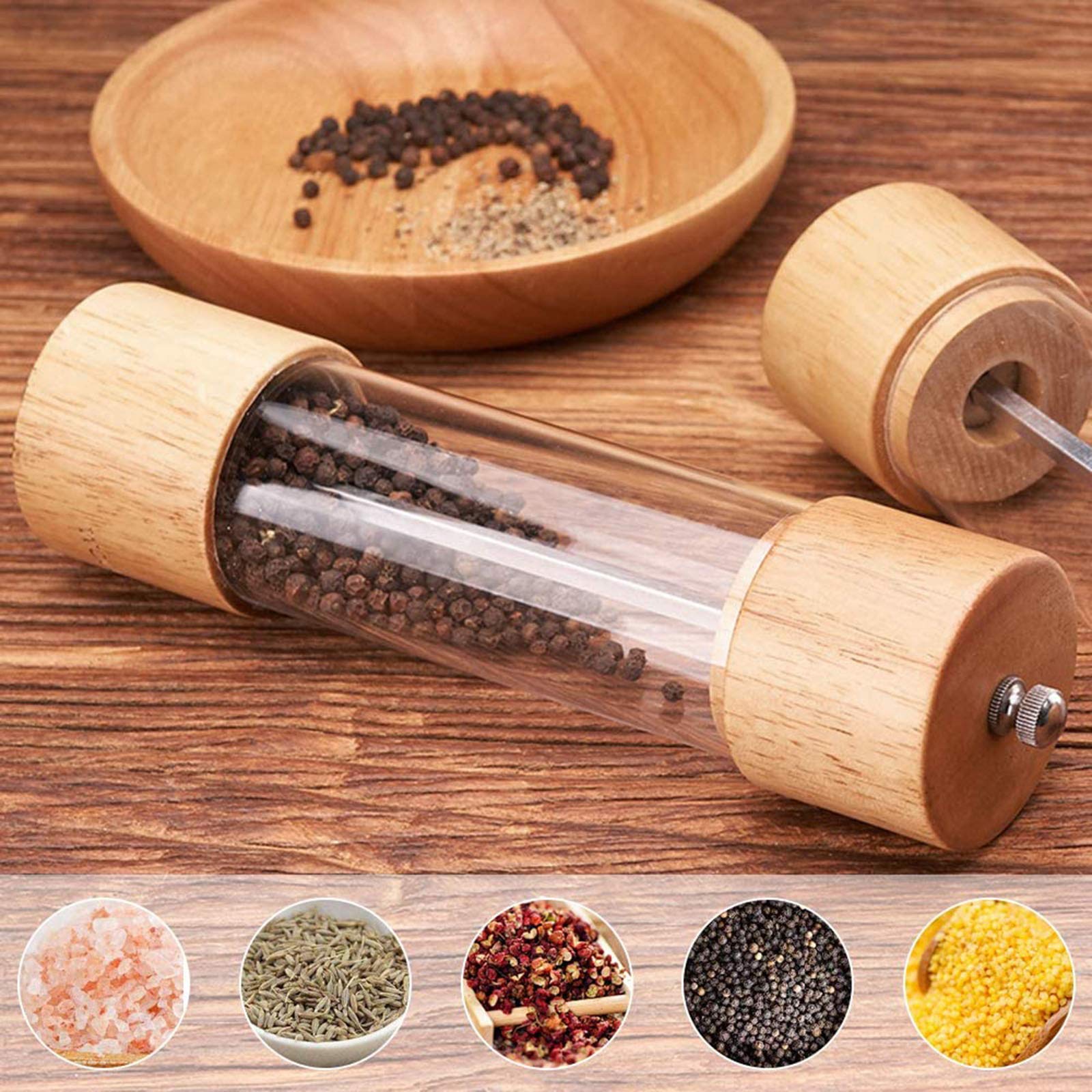 Macina Sale E Pepe Elettrico Set Di 2 Macinini Per Sale E Pepe, In