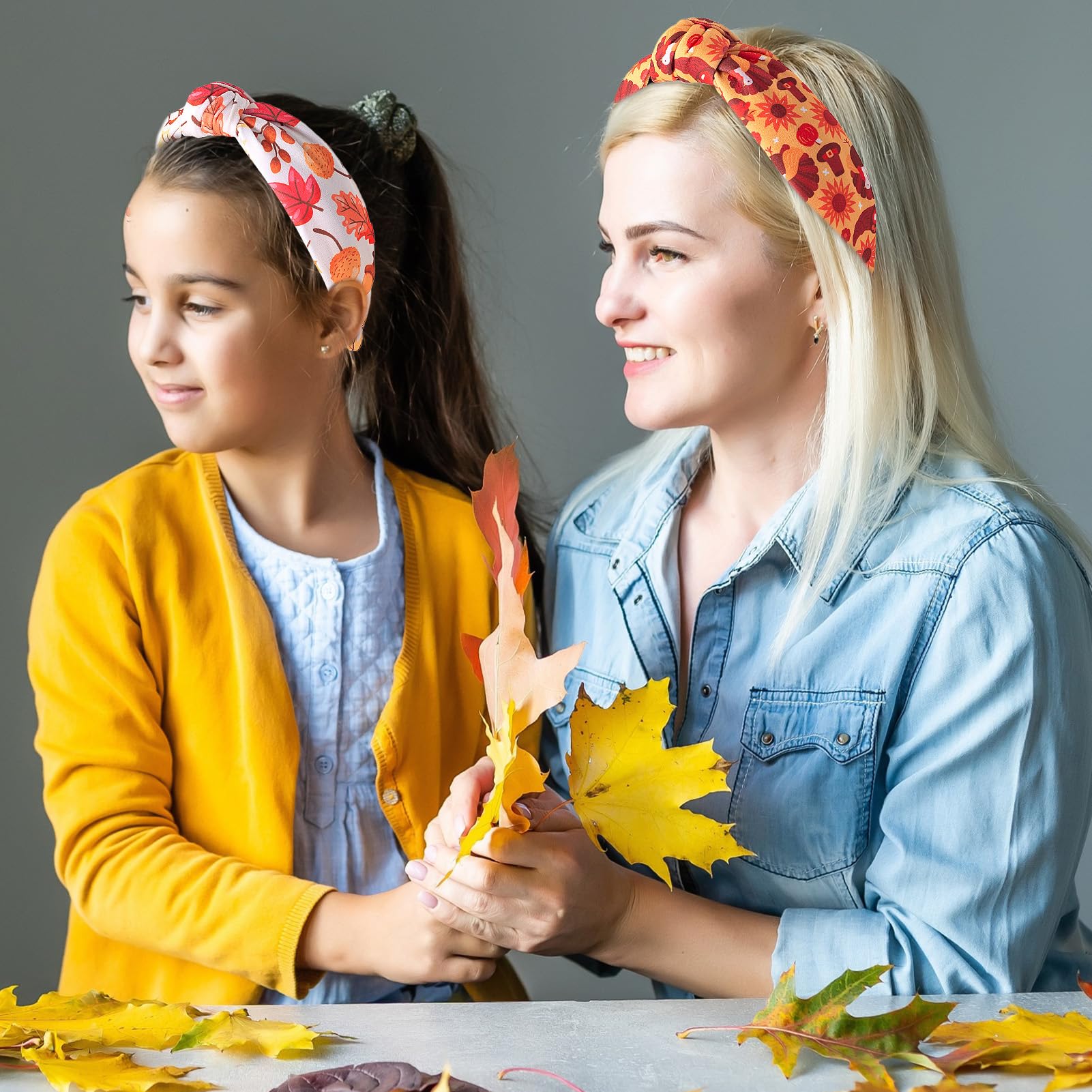 Thanksgiving Headband Women Turkey Fall Hair Accessory Festive Holiday Amazon.com : IDDFEVE 3Pcs Thanksgiving Day Headbands for  main image 2