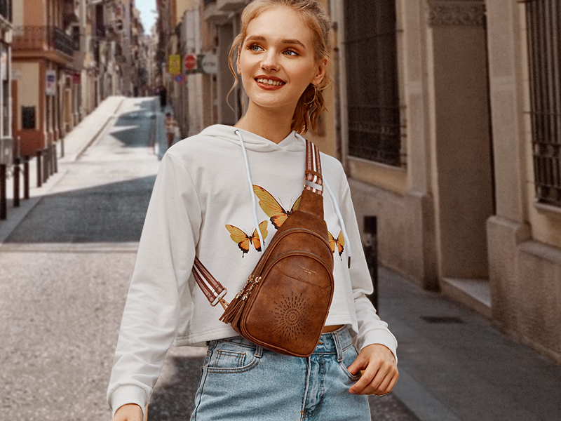 Amazon.com | APHISON Small Sling Bag Cell Phone Purse Vegan