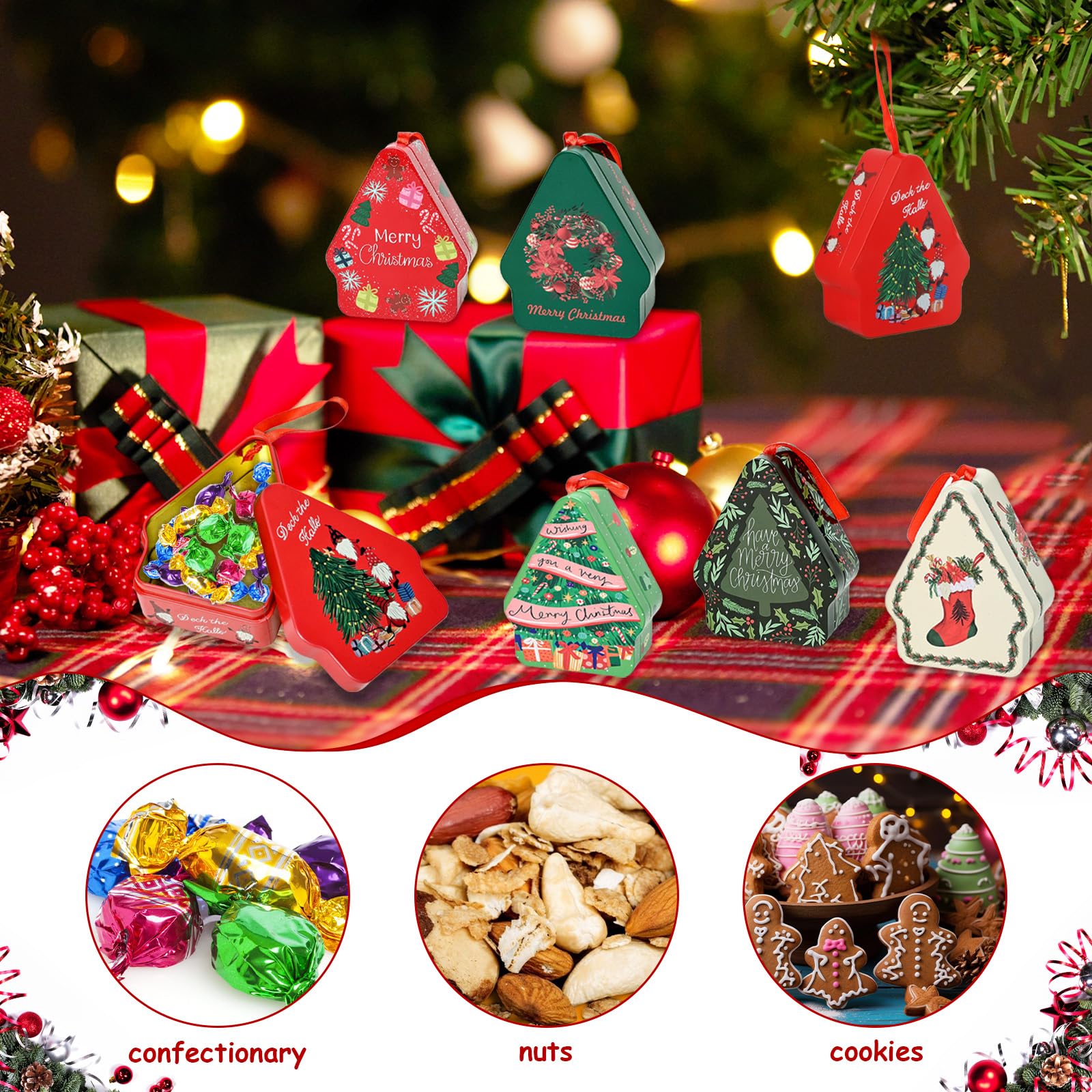 Moule à Glaçons Boîte De Bonbons En Métal Noël, Boules De