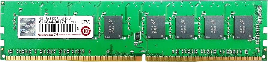 TRANSCEND INFORMATION 4GB DDR4 2133 U-DIMM 1Rx8 TRANSCEND INFORMATION 4GB DDR4 2133 U-DIMM 1Rx8
