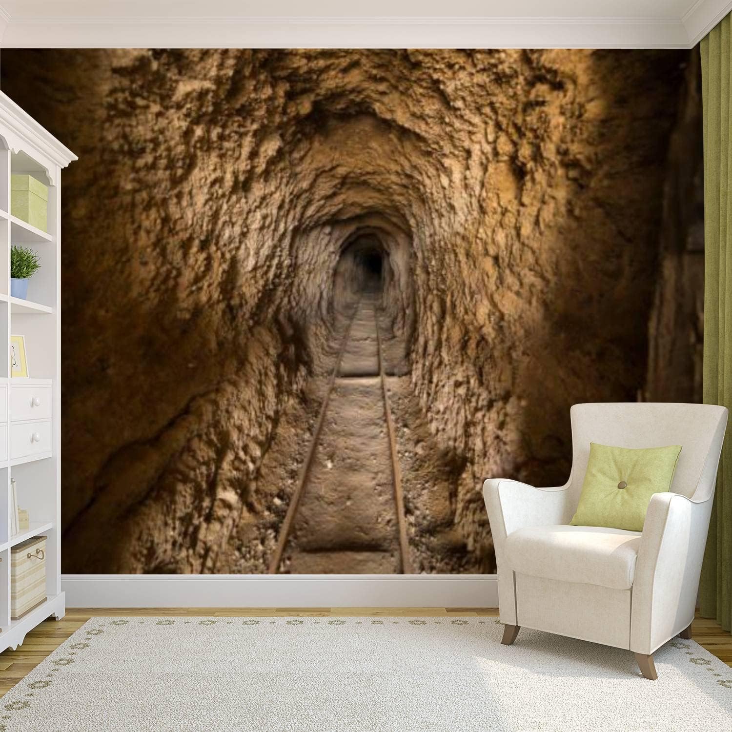 Panoramiczny krajobraz tapeta z włókniny tunel plakat Trompe l'oeil Mural 3D sztuka dekoracja ścienna salon sypialnia 350x250 cm 2854b