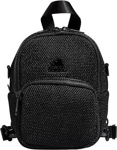 adidas Mini mochila Airmesh para mujer, Negro -, Mini mochila Airmesh