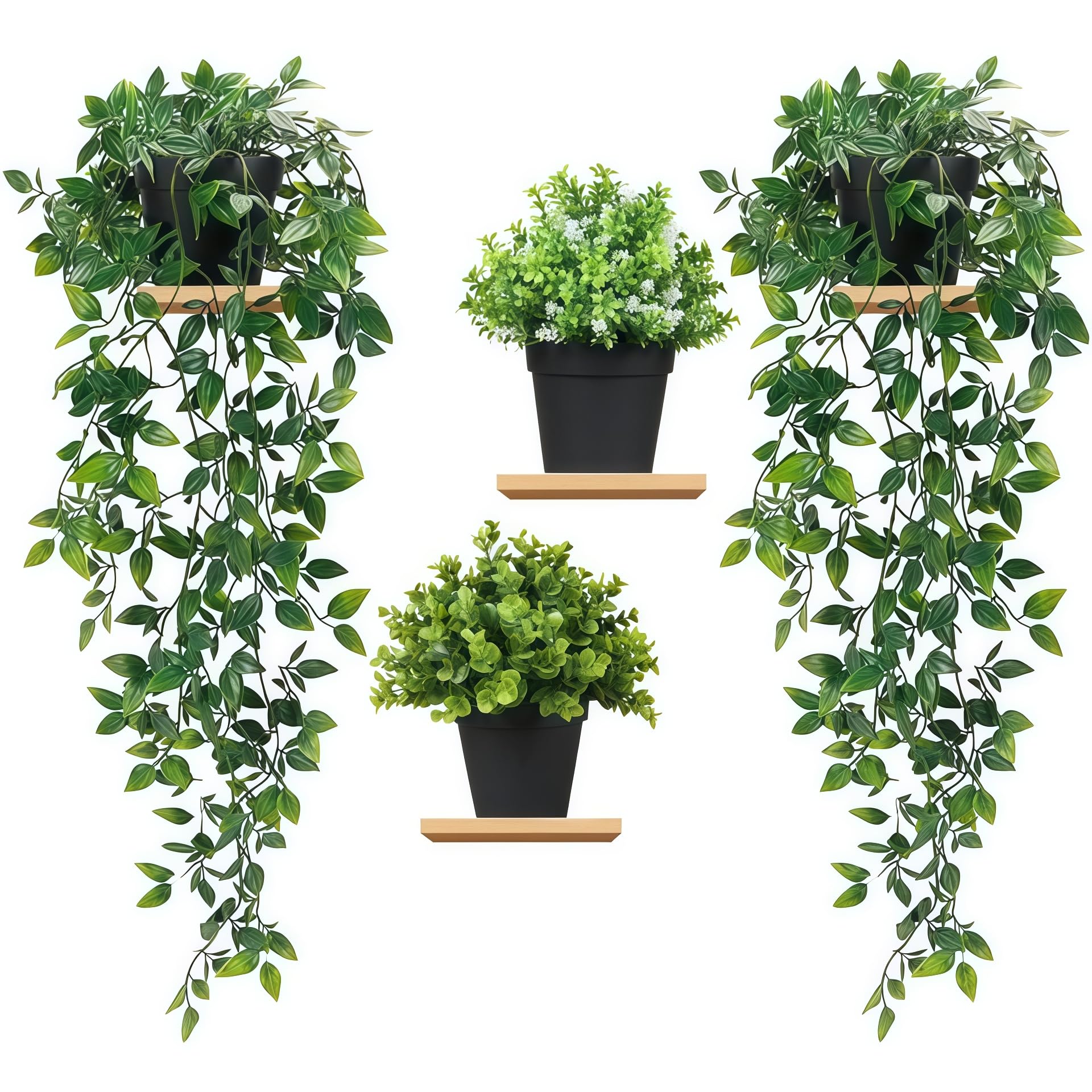 Plantes artificielles mandala à suspendre design haut de gamme style 2