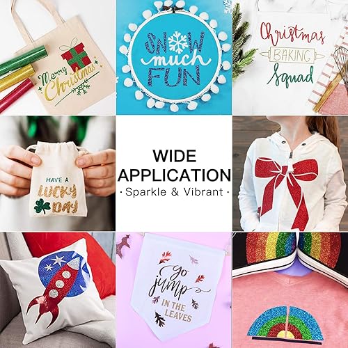 Miniatura 266 de HTVRONT - Rollo de vinilo termotransferible, 12 in x 8 ft, para diseños en camisetas, fácil de cortar y despegar, para planchar y máquinas Cricut