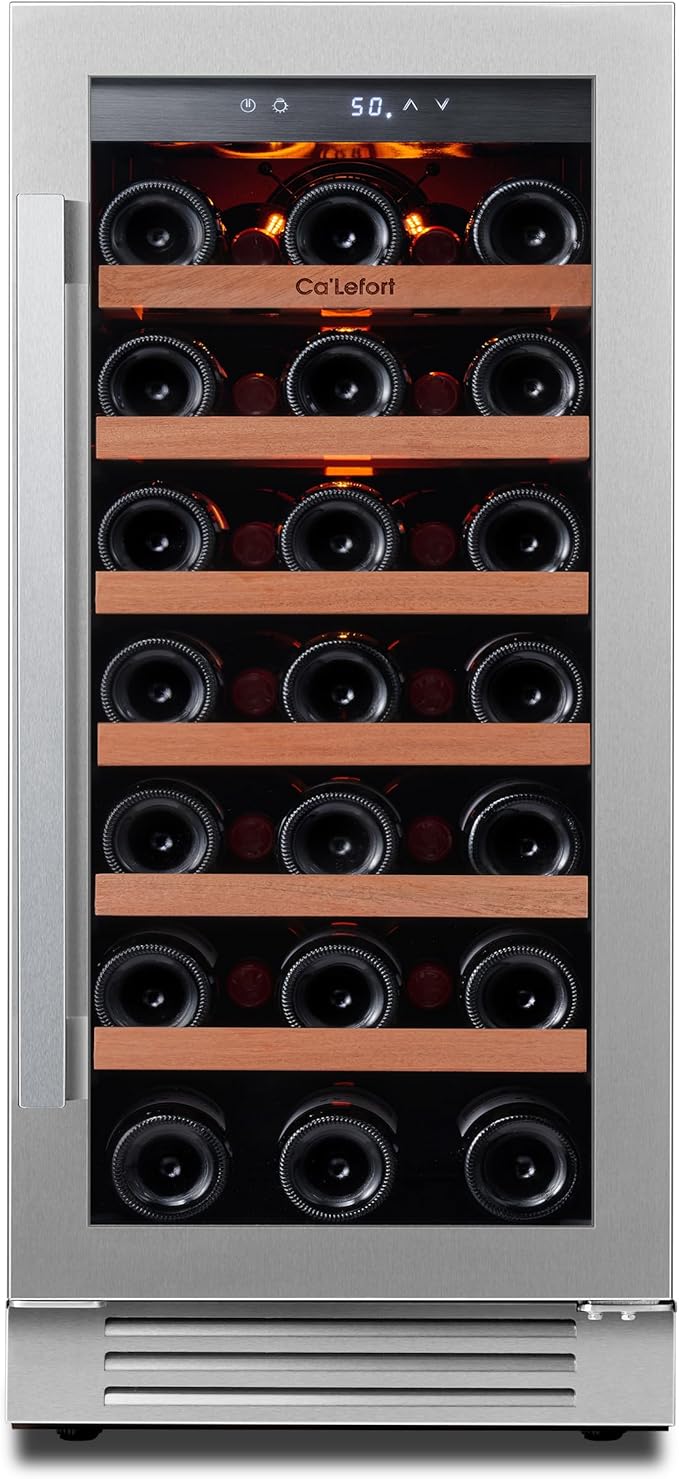 Ca'Lefort 33 Bottle Wine Fridge, 15 Inch Wine Cooler
