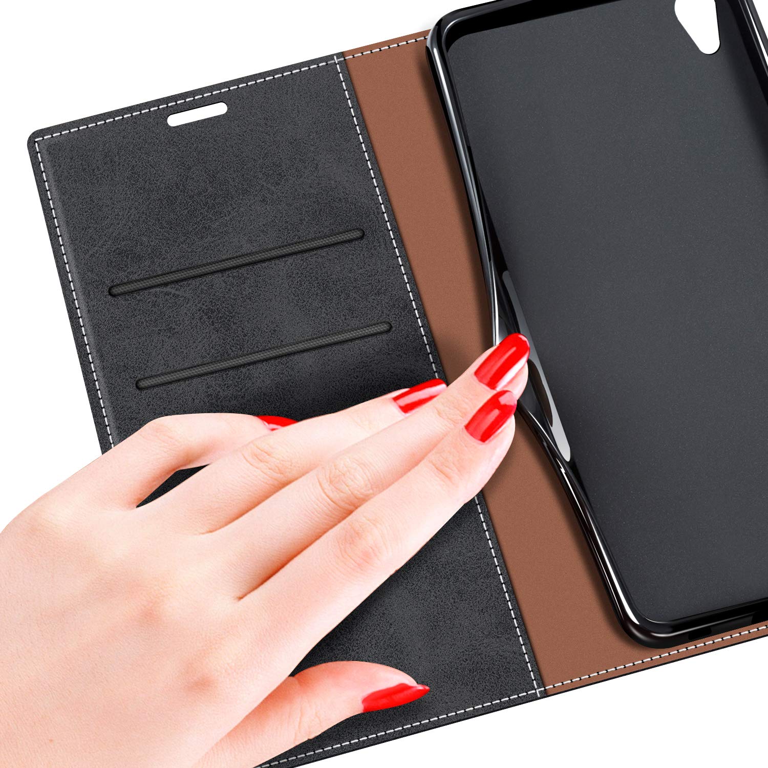 MOBESV Phone Cover For Sony Xperia Z5 Compact, Flip Wallet Case For - View #5