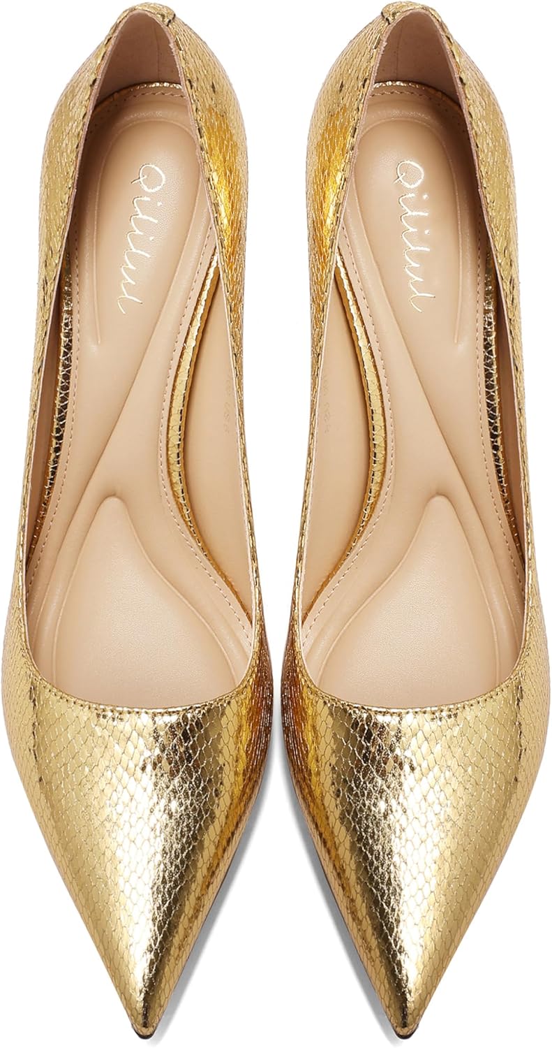 Women's High Heel Pumps Elegant Stiletto Heels with Cushioned Insole for Party and Office Comfortable Slip-On Design Ideal for Formal and Casual Occasions