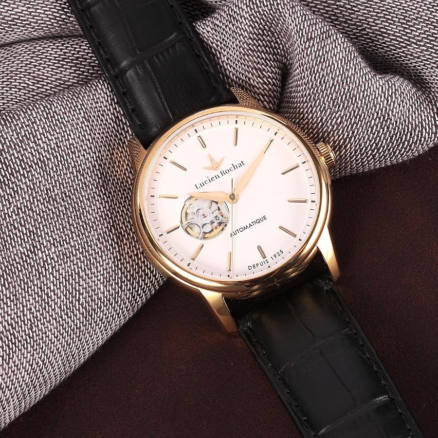 ICONIC By Lucien Rochat Orologio Uomo Automatico Cassa 42mm Acciaio E Pelle – R0421116004