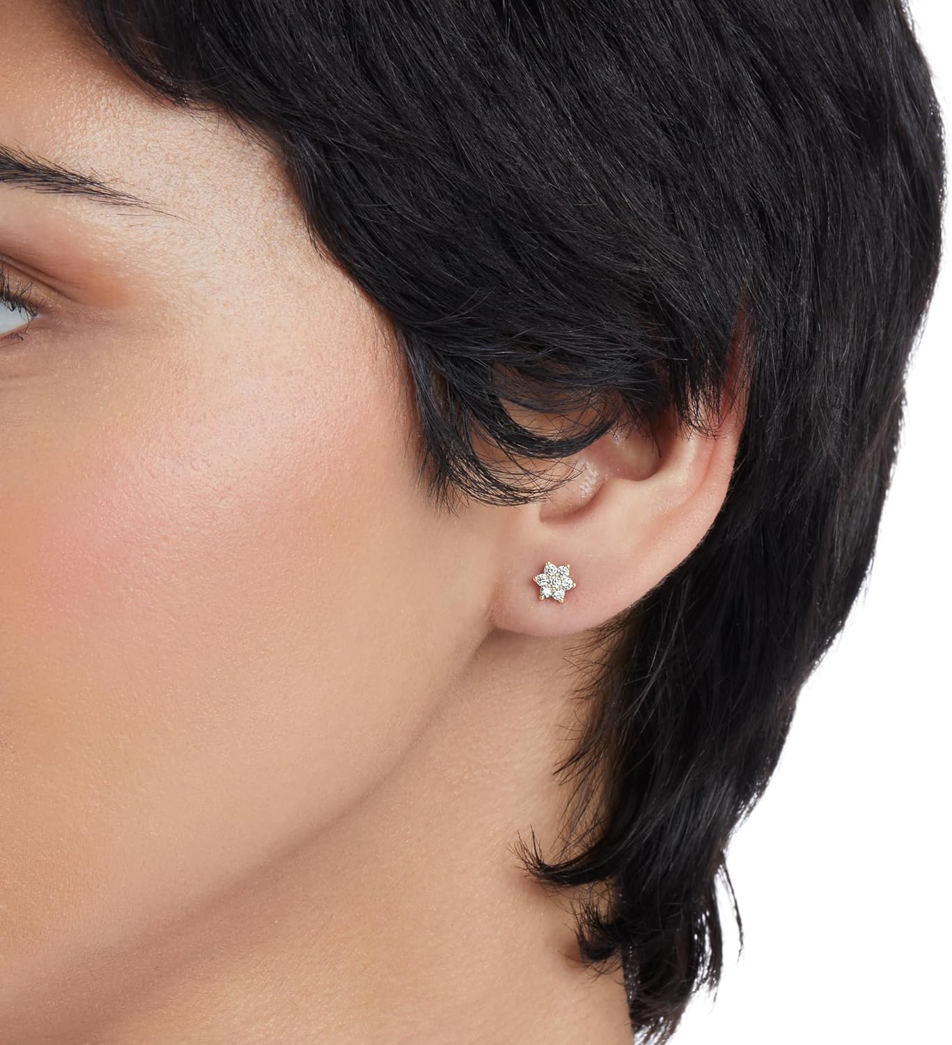 Amazon Essentials Plated Cubic Zirconia Butterfly and Flower Earring Set - Image 5