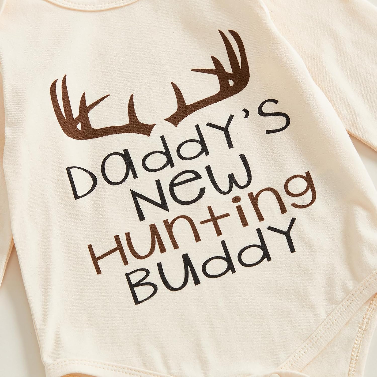 Newborn Baby Boy Hunting Clothes Long Sleeve Romper Camouflage Pant Set Beanie Hat 3 Piece Outfit - Image 6