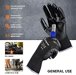 SAFEYEAR 12 Paires PU Gants de travail enduits pour le nettoyage, l'assemblage d'automobiles, le fonctionnement de précision et plus encore
