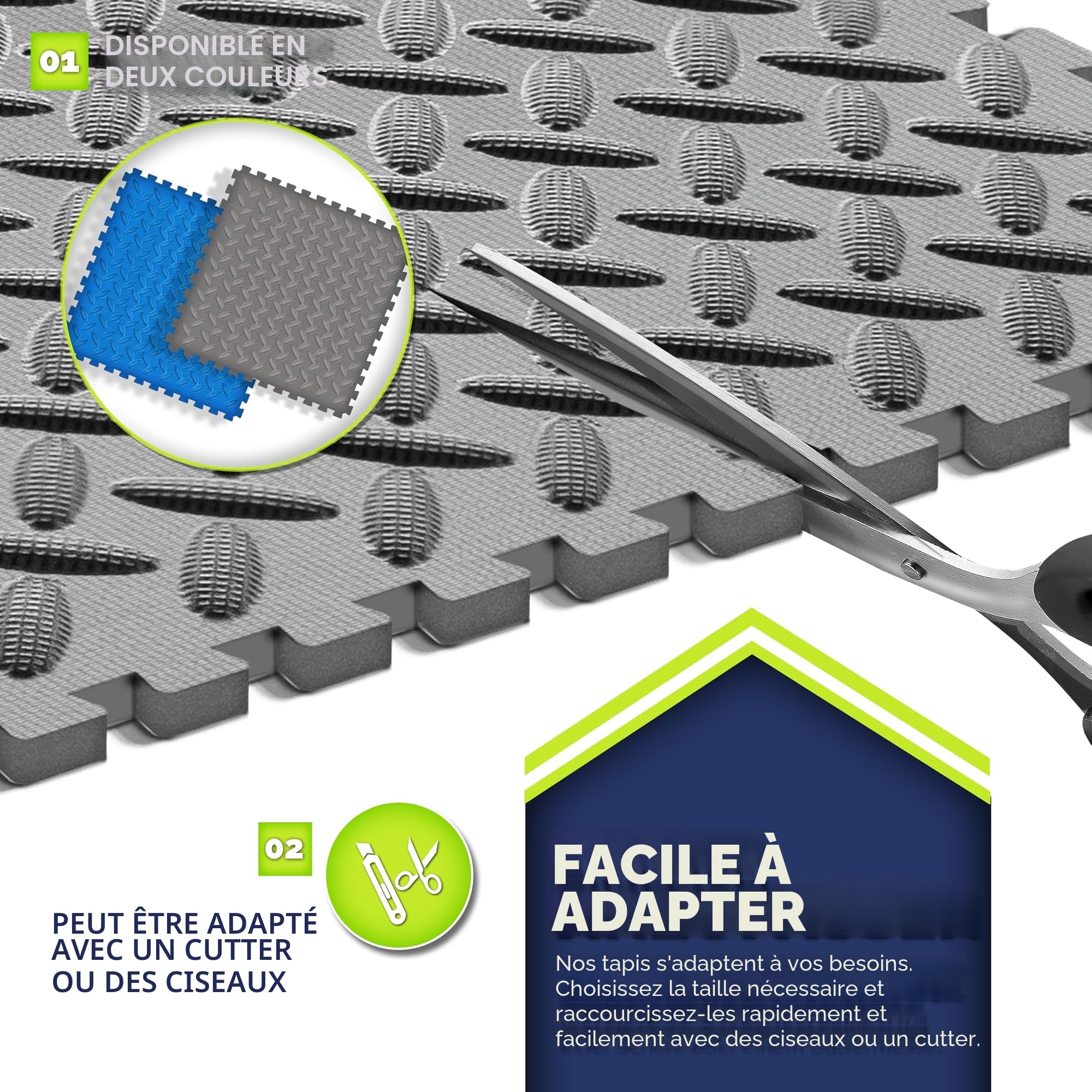 tillvex® Lot de 12 tapis de protection pour piscine | Tapis de sol pour piscine et bassin gonflable | Tapis de piscine pour extérieur | Tapis de protection thermique pour le fond de la piscine | Film