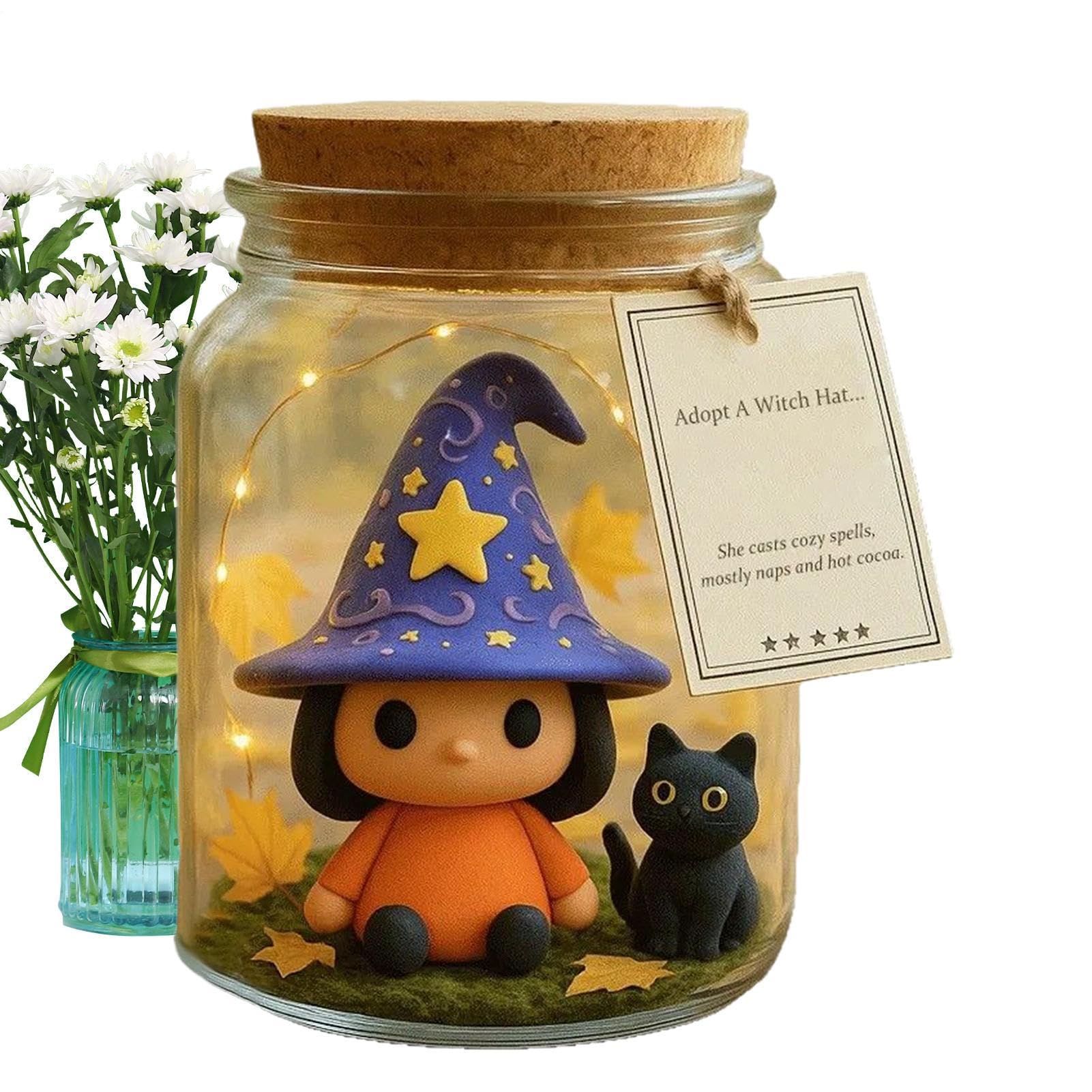 Décoration d'Halloween pour entrée figurine sorcière résolvant vos tables vides du salon