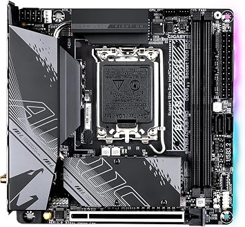 GIGABYTE B760I AORUS PRO (LGA 1700/ B760/ Mini-ITX/ DDR5/ Dual M.2/ PCIe 4.0/ USB 3.2 Gen2X2 Type-C/WiFi 6E/ Intel 2.5GbE LAN/Q-Flash Plus/Motherboard)