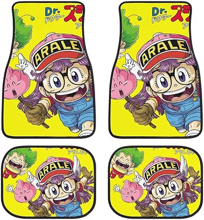 Amazon Dr スランプ アラレちゃん5 車のフロアマットフロアマットフロントリア4ピース 4ピースカーマットカー用品 4ピース車トラックsuv カーマットカーペットフロアマット カーマット 4点セット フロアマット 車 カーマット フロアマット 車 バイク