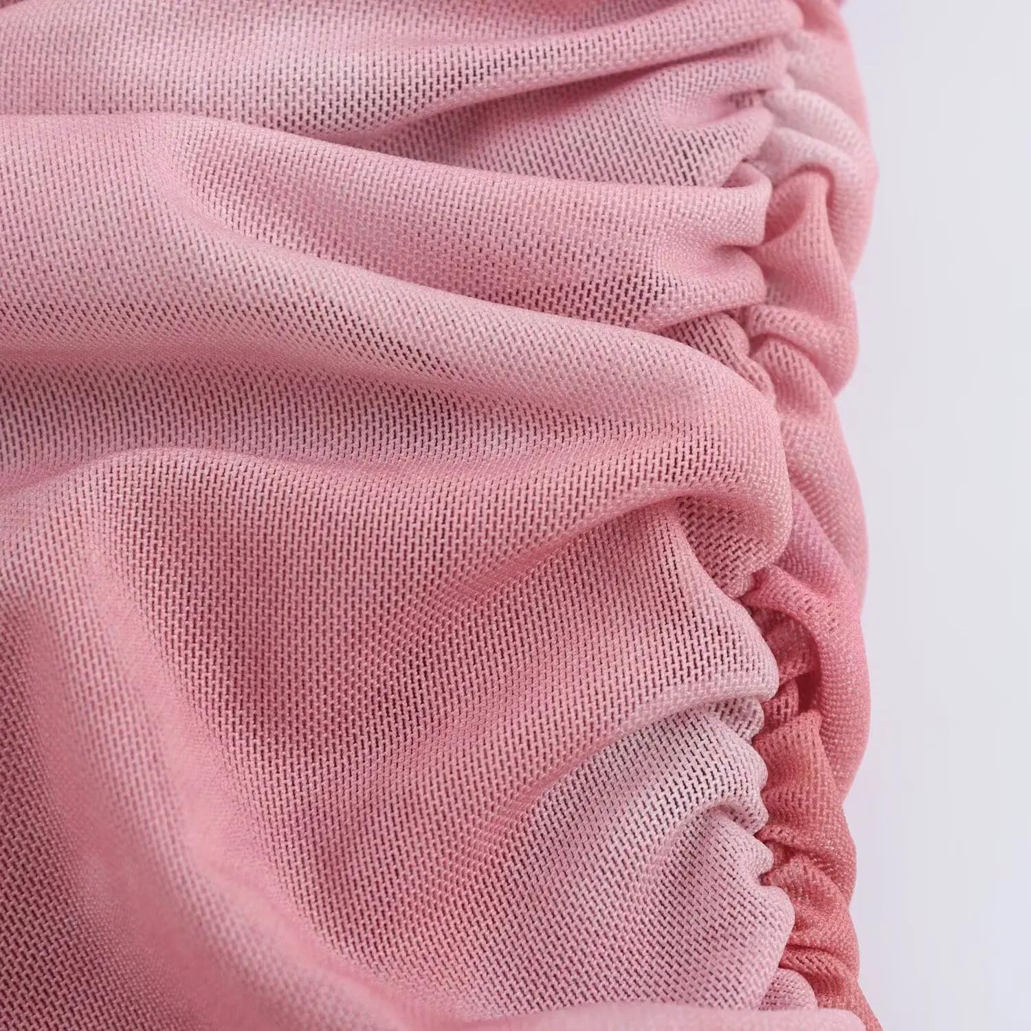 Vestido sin Mangas de Seda Plisado de Malla Plisada y Cuello pie, Elegante y asimétrico de Primavera para Mujeres