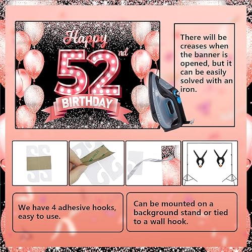 Vista 95 de Happy 21st Birthday Rose Gold Banner Backdrop Cheers to 21 Years Old Confetti Balloons Theme Decor Decorations for Women 21 Years Old Pink Birthday