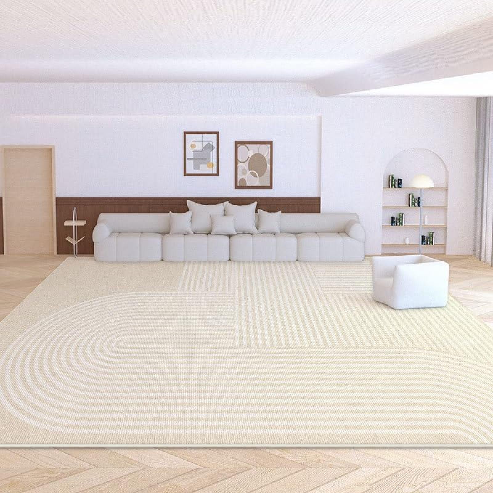 Tapis pour salon doux lavable résistant pour enfants et animaux