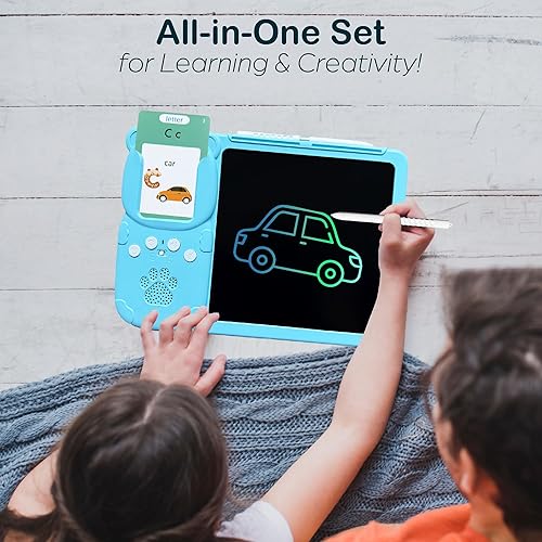 Miniatura 7 de Tarjetas didácticas parlantes para niños pequeños  Tableta de escritura LCD para niños  Tableta de dibujo Juguetes para niños pequeños 510 Palabras