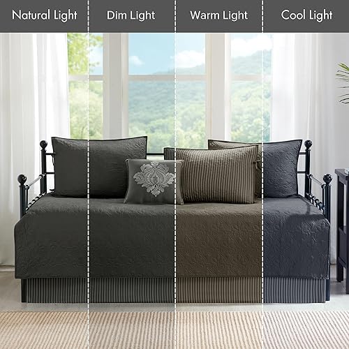 Vista 4 de Madison Park - Juego de fundas para cama doble con acolchado a doble cara, diseño clásico de cabaña, ropa de cama para todas las estaciones