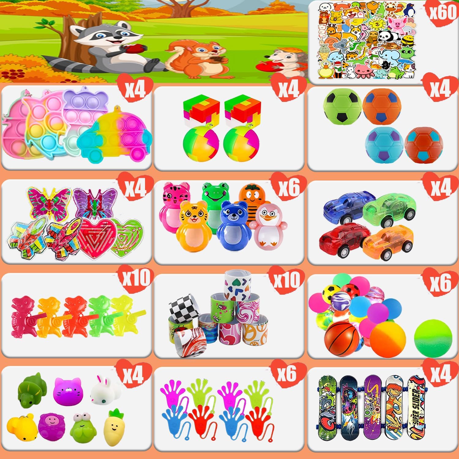 YOAUSHY 126 Pcs Prizes for Kids Classroom, Easter Egg Fillers, Treasure Box Toys for Classroom, Treasure Chest, Birthday Party Favors for Kids 4-8, Pinata Fillers Goodie Bag Stuffers