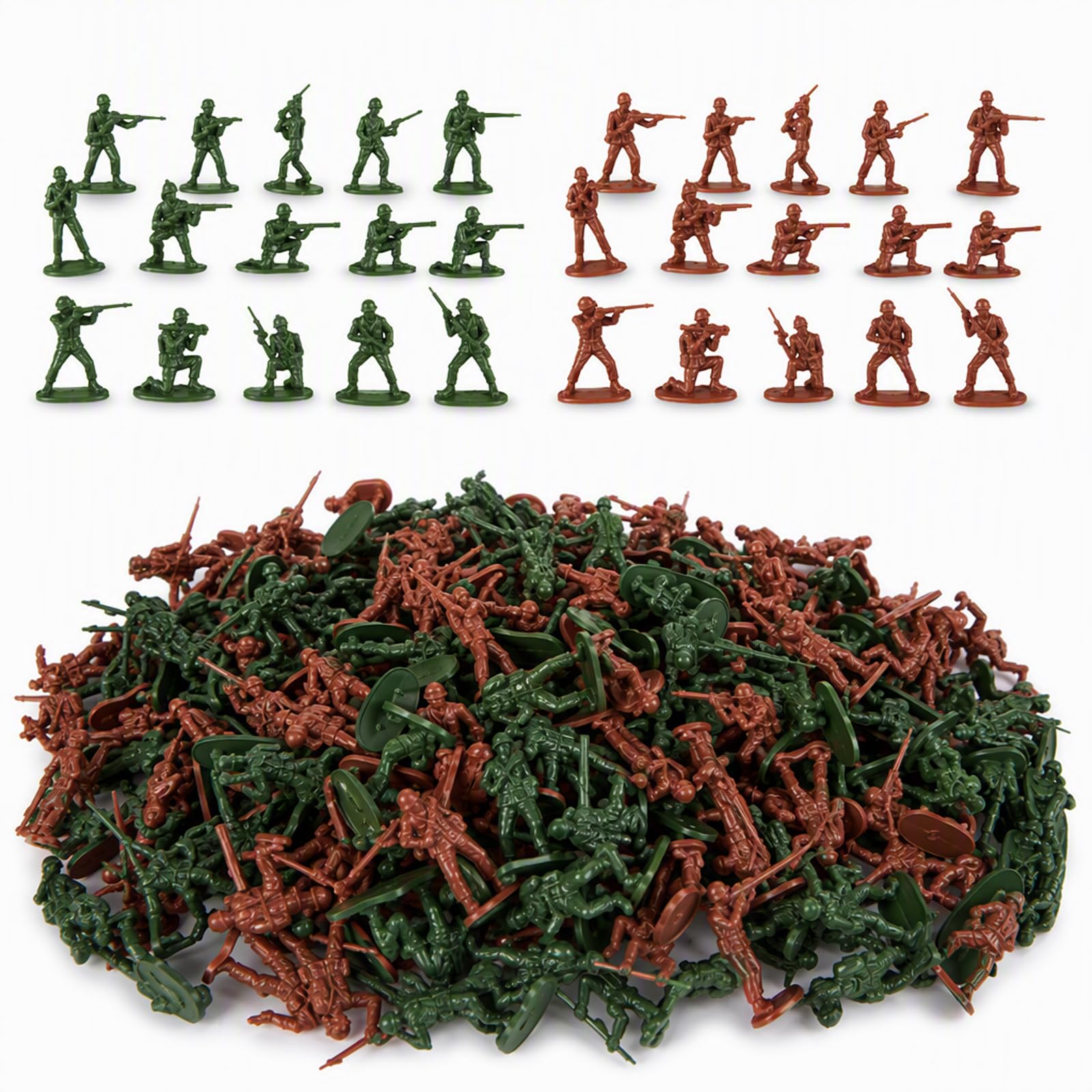 200 Pcs Toy Soldiers Figures, Army Men Set for Military Diorama and Display